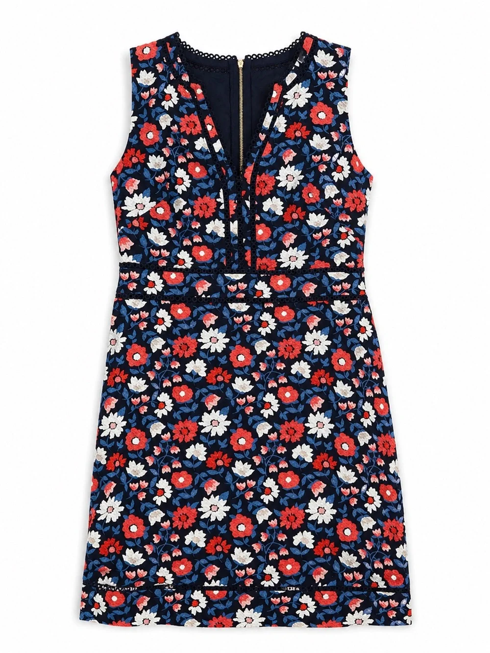 Kate Spade floral print sleeveless dress.